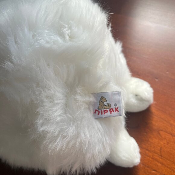 Vintage Large Fluffy Long Hair Snow Rabbit Plush - Picture 12 of 13